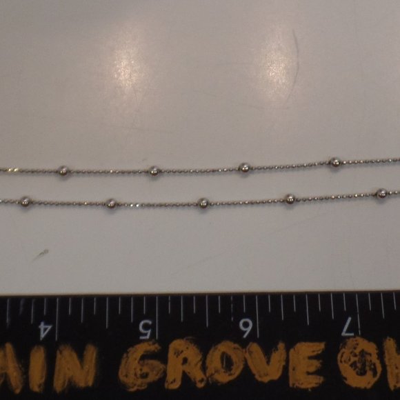 Lia Sophia Pendant & 18" Beaded Necklace Silvertone & Abalone Type Flower - Picture 11 of 12